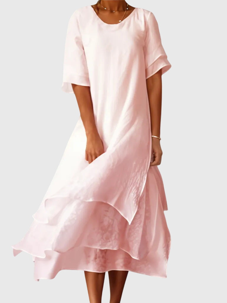 Women's Plus Size Elegant Summer Dress | Lightweight, Flattering Fit 0