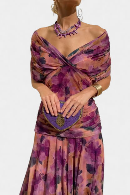 Women's Plus Size Evening Dress | Off-Shoulder Design, Flowing Skirt 11