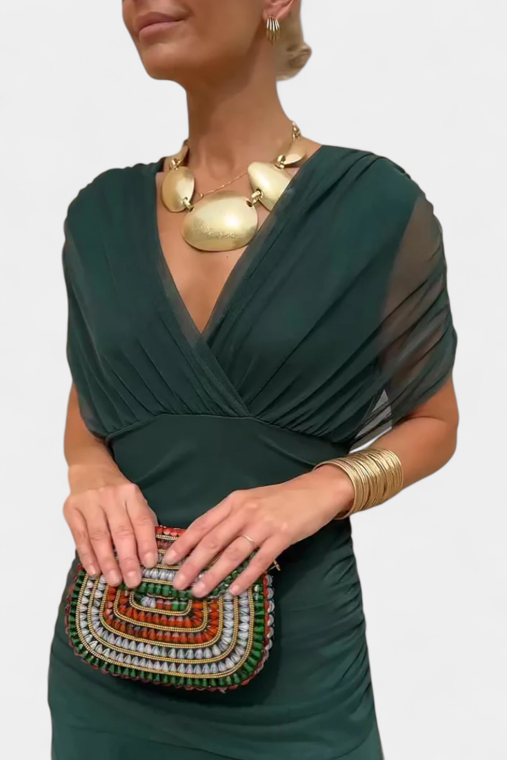 Women's Plus Size Evening Dress | Off-Shoulder Design, Flowing Skirt 9