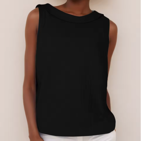 Women's Sleeveless Tank Top | Lightweight Fabric, Rolled Collar 7