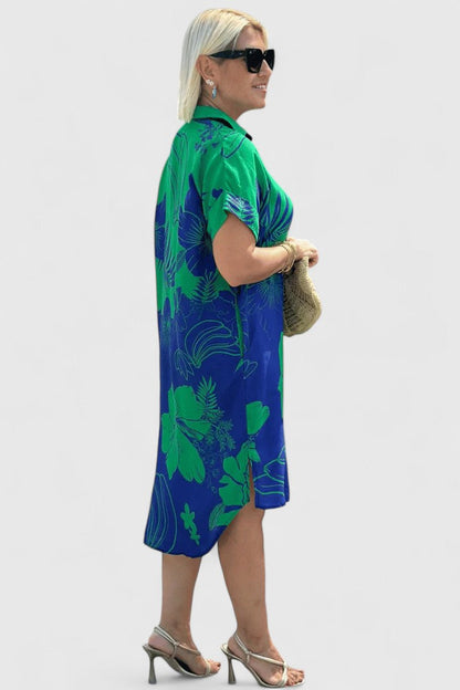 Women's Summer Casual Dress | Breathable Fabric, Short Sleeves, Side Pockets 2