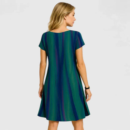 Women's Summer Casual Dress | Fluid Airy Design, Vibrant Print 2