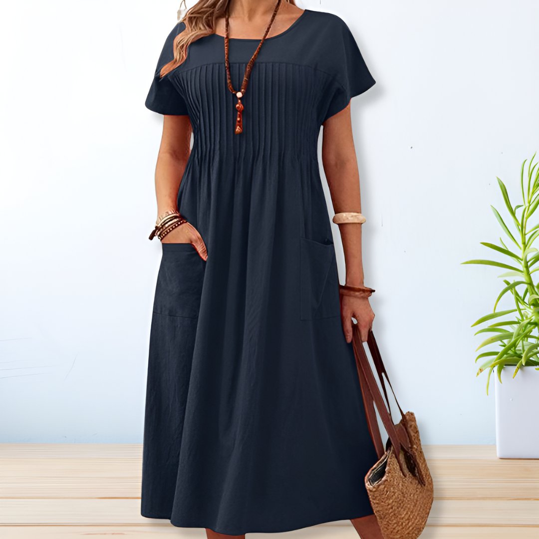 Women's Summer Dress | Breathable Fabric, Relaxed Fit with Pockets 0