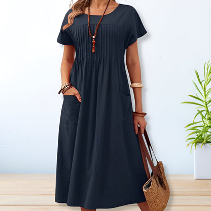 Women's Summer Dress | Breathable Fabric, Relaxed Fit with Pockets 0