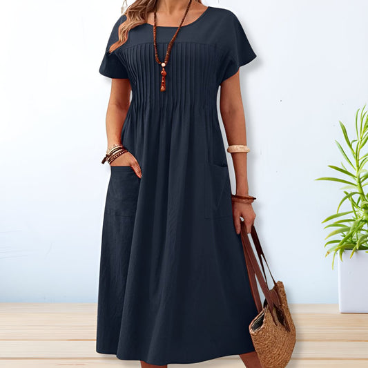 Women's Summer Dress | Breathable Fabric, Relaxed Fit with Pockets 0