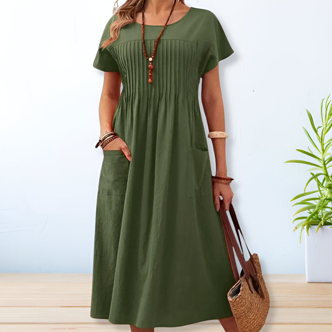 Women's Summer Dress | Breathable Fabric, Relaxed Fit with Pockets 1