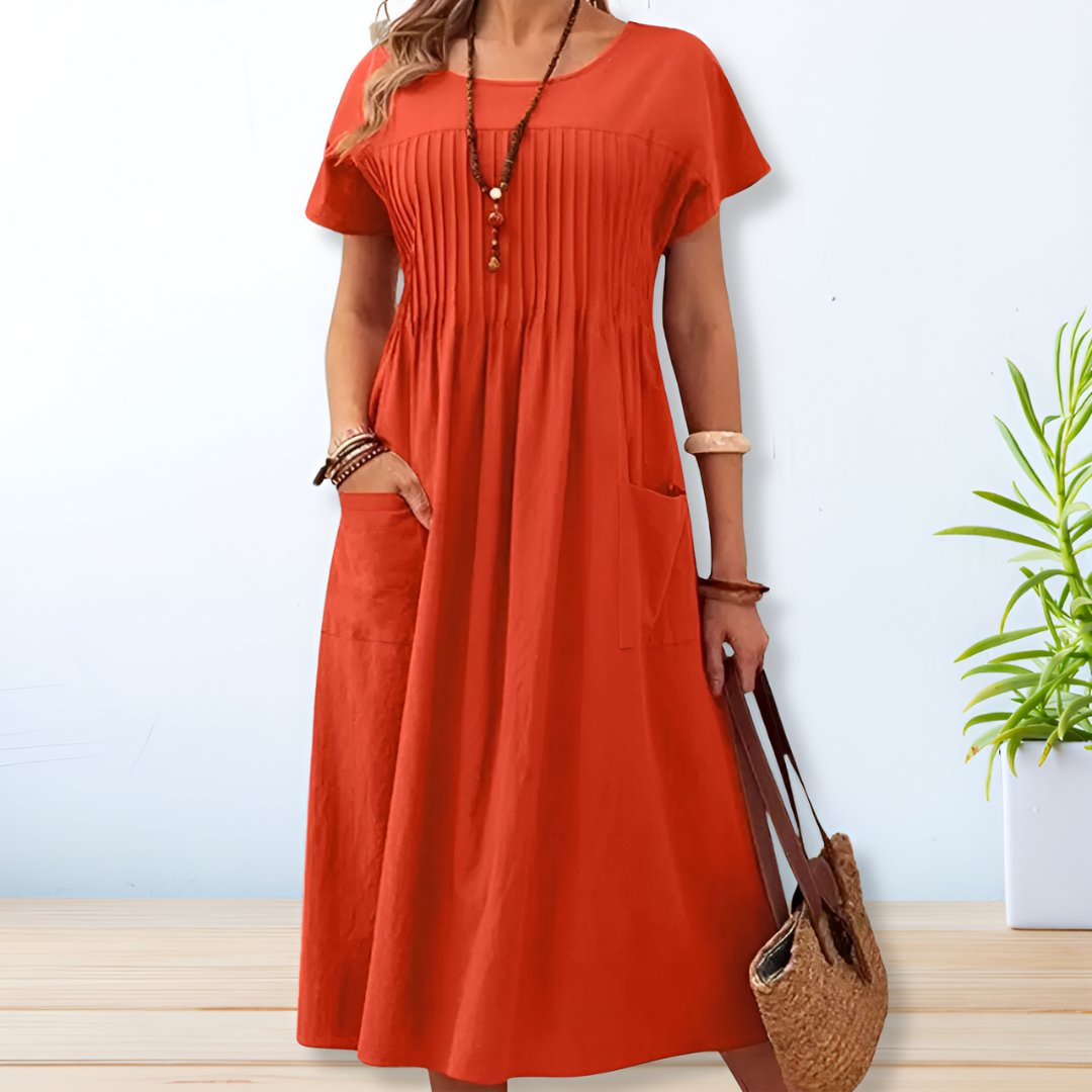 Women's Summer Dress | Breathable Fabric, Relaxed Fit with Pockets 2