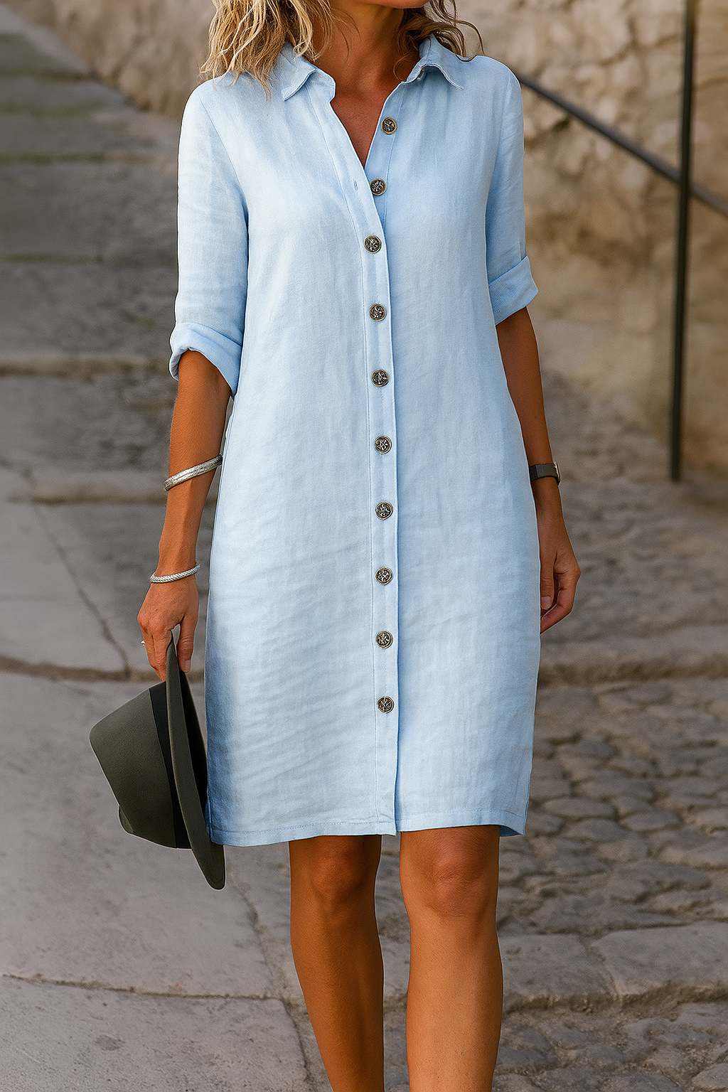 Women's Summer Maxi Dress | Breathable Fabric, V-Neck Design 5