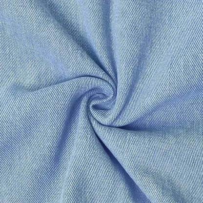 Women's Summer Midi Dress | Denim Look with Pockets, Casual 3
