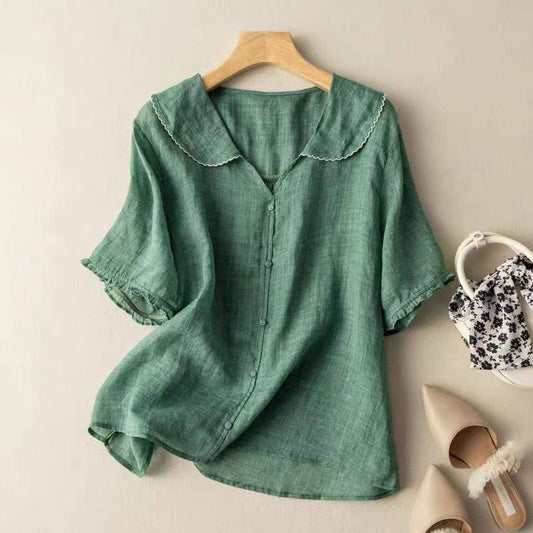 Women's Vintage Blouse | Lightweight Fabric, Relaxed Fit 0