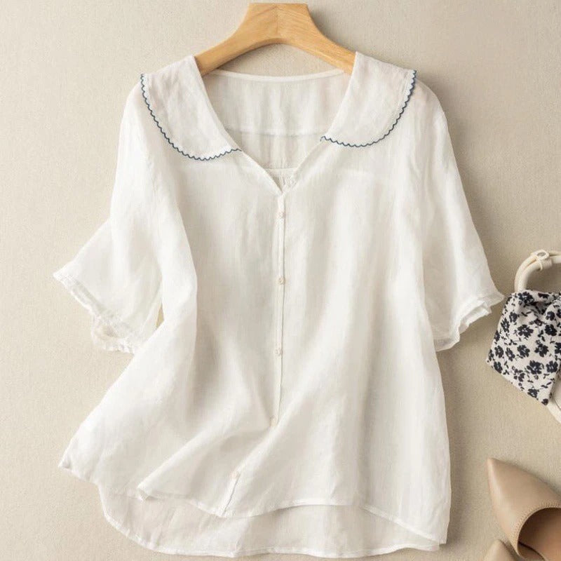 Women's Vintage Blouse | Lightweight Fabric, Relaxed Fit 4