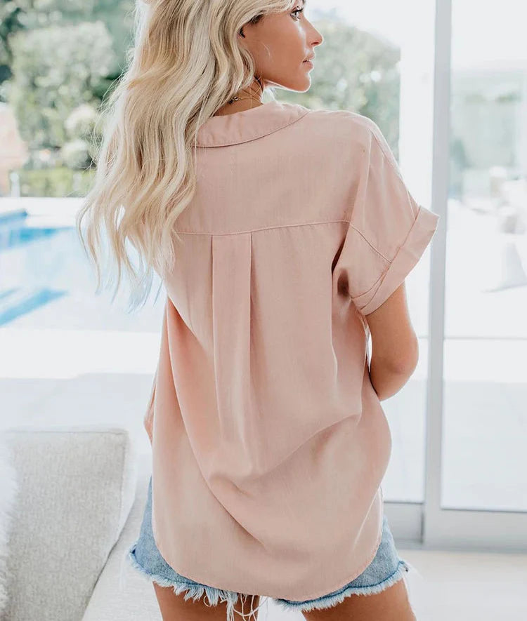 Women's White Blouse | Soft Relaxed Fit, Timeless Elegance 2